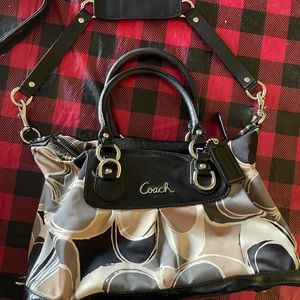Cute satin coach handbag